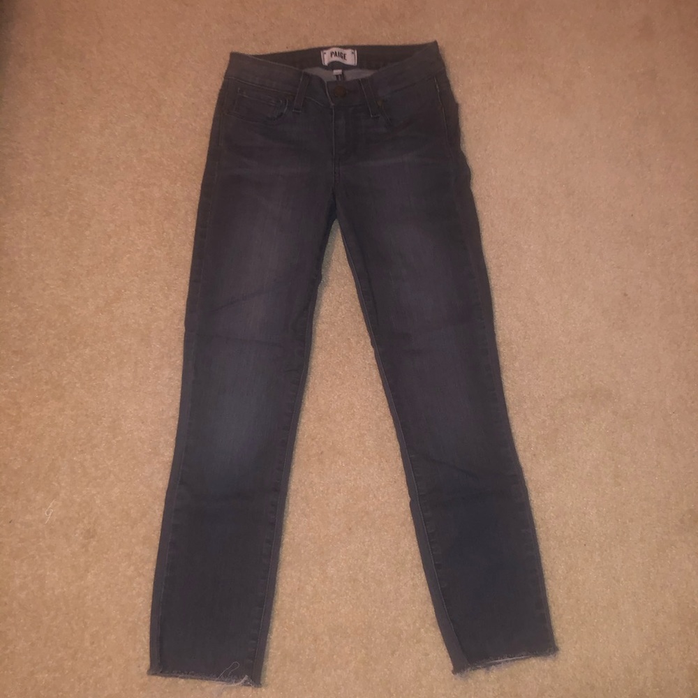 PAIGE dark grey/black skinny jeans size 24